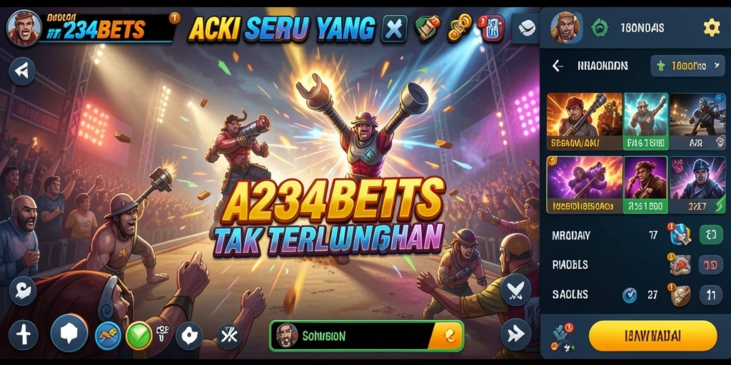 Tampilan menarik dari gameplay 1234BETS yang memukau.