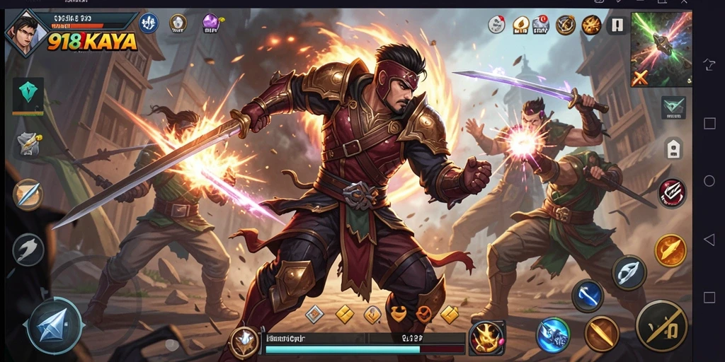 Tampilan seru dari gameplay aksi 918KAYA