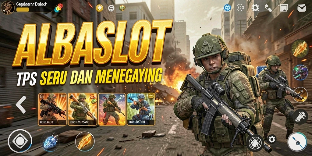 Tampilan gameplay seru dalam permainan TPS ALBASLOT.