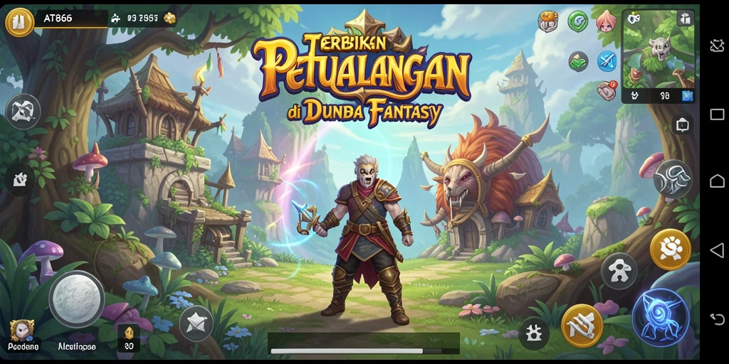 Tangkapan layar menampilkan petualangan epik di dunia terbuka.
