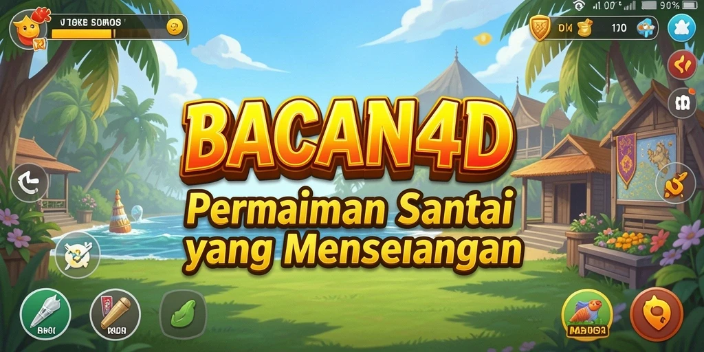 Tampilan gameplay BACAN4D yang ceria dan menarik perhatian.