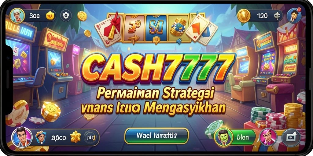 Tangkapan layar utama dari gameplay menegangkan di CASH777.