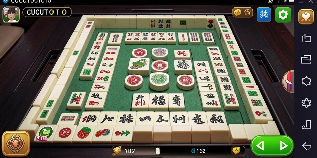 Screenshot CUCUTOTO menampilkan momen seru saat bermain Mahjong.