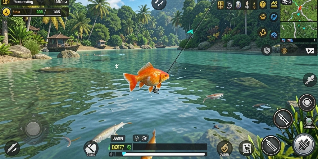 Tampilan screenshot <strong>IDR77</strong> memperlihatkan gameplay memancing yang menarik.