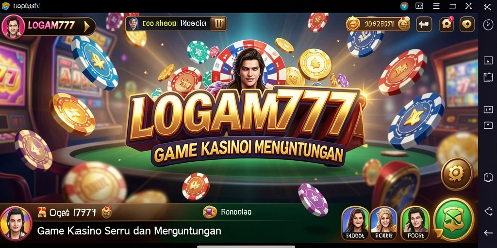 Screenshot LOGAM777 menampilkan gameplay Kasino yang menarik.