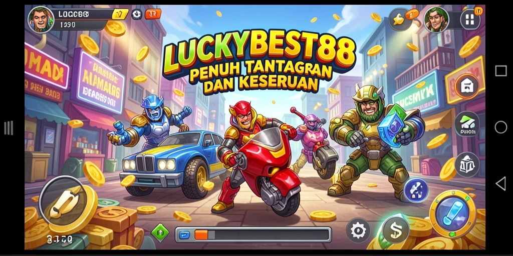 Screenshot menampilkan gameplay menantang di LUCKYBEST88.