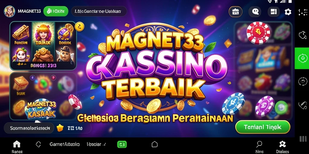 Tangkapan layar dari MAGNET33 menampilkan suasana permainan Kasino yang mendebarkan.