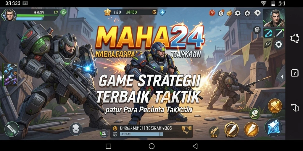 Tampilan utama gameplay MAHA24 yang menantang dan strategis.
