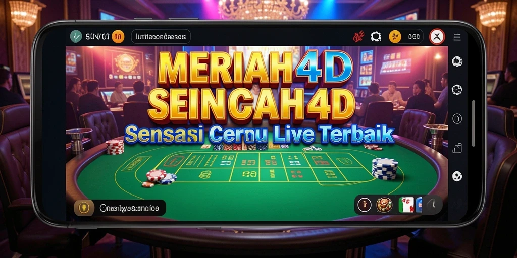 Tampilan gameplay Live Casino MERIAH4D yang mengasyikkan.