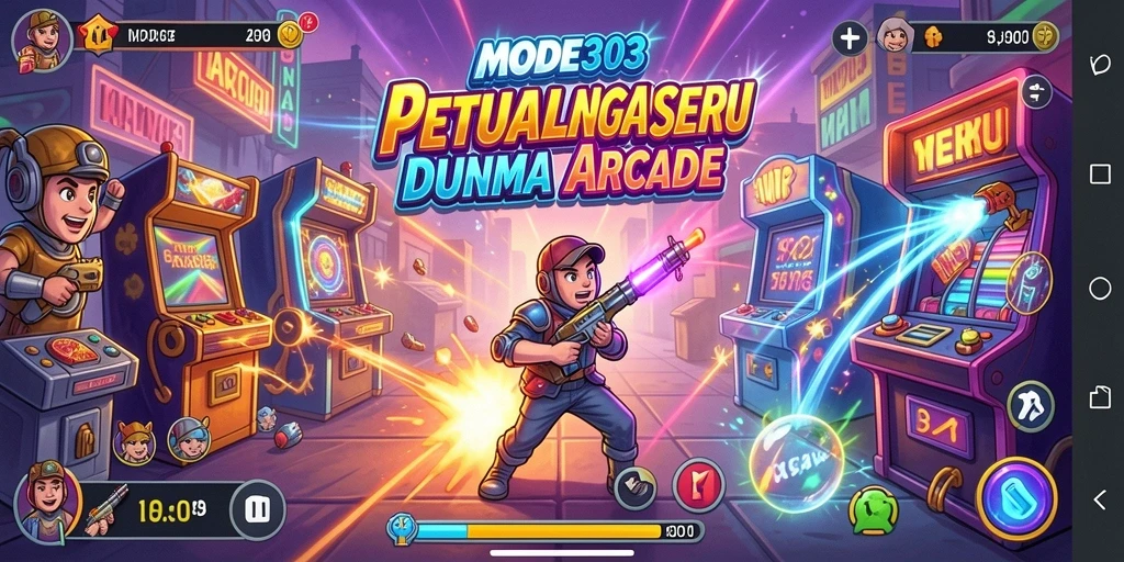 Tampilan gameplay seru dari MODE303 yang menantang!