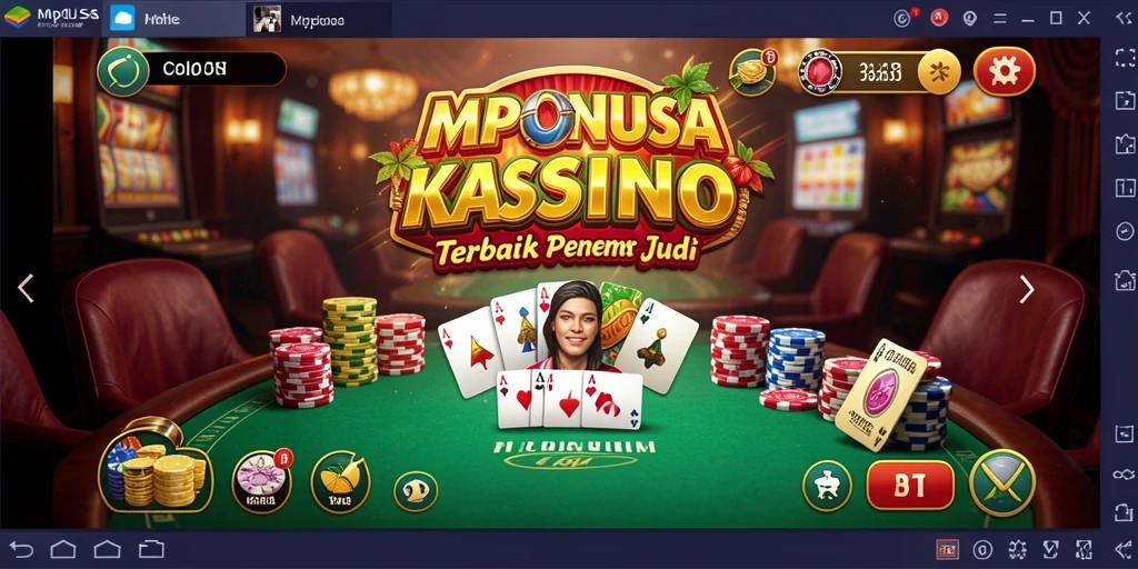 Tampilan gameplay menarik dalam aplikasi MPONUSA untuk pengalaman Kasino.