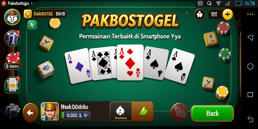 Tampilan gameplay seru PAKBOSTOGEL yang menunjukkan aksi permainan Domino.
