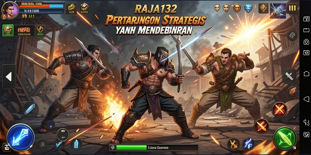 Tampilan menarik dari gameplay RAJA132 menunjukkan pertarungan strategis.