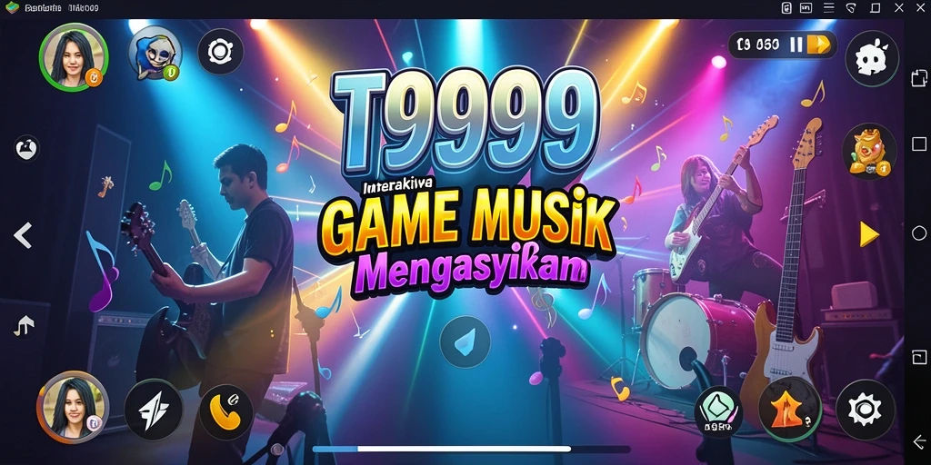 Tampilan gameplay T9999 yang penuh energi dan interaktif.