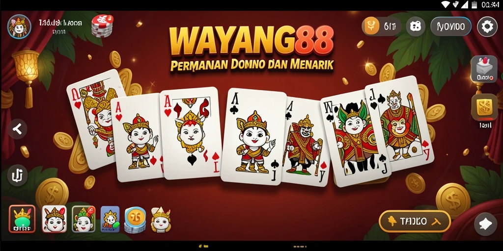 Screenshot gameplay WAYANG88 menampilkan aksi seru permainan Domino.
